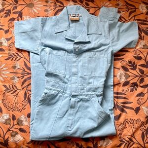 Big Bud Press Blue Short Sleeve Jumpsuit - S